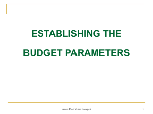 FUNCTIONS OF THE BUDGET