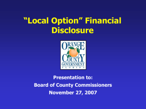 Financial Disclosure - Orange County Comptroller