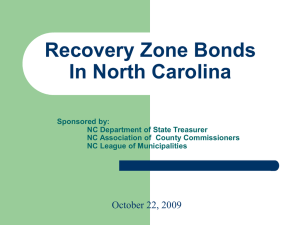 Recovery Zone Bond Webinar PowerPoint