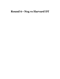 Round 6—Neg vs Harvard DT - openCaselist 2013-2014