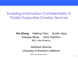 Enabling Information Confidentiality in Publish