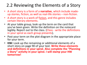 2.2 Reviewing Elements of a Short Story Instruction