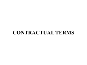 contractual terms