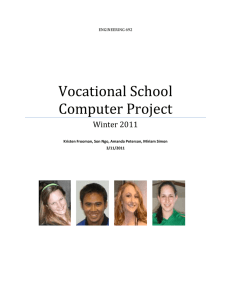 Vocational School Computer Project