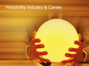 Hospitality Industry & Career