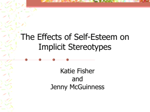 The Effects of Self-Esteem on Unconscious Stereotypes