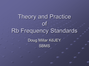 Theory and Practic Rb Frequency Standards