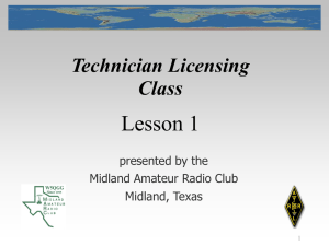 Technician Licensing Class