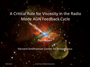 A critical role for viscosity in the AGN feedback cycle