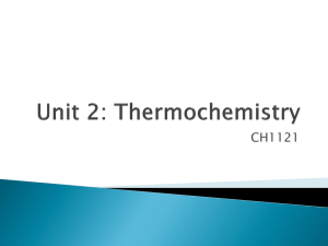 CH1121 Unit 2 - Janice Hancock Chemistry