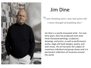 Jim Dine Teacher notes Power Point