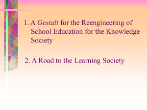 "A Road to the Learning Society". School Leadership