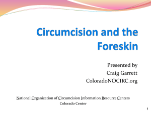 Circumcision and the Foreskin