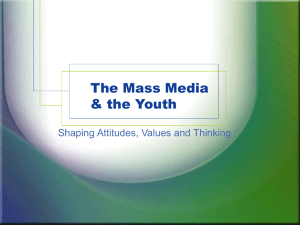 The Mass Media & the Youth