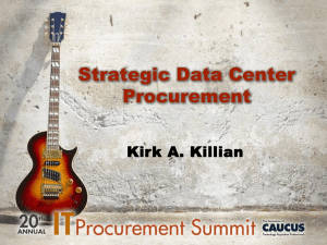 KILLIAN, Kirk Strategic Data Center Procurement final ja