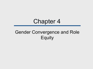 Chapter 4 Gender Convergence and Role Equity