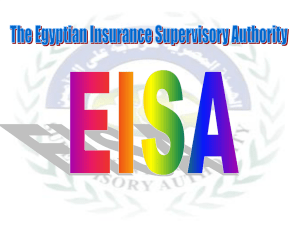 The current status of insurance sector in Egypt