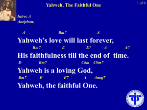 Yahweh, The Faithful One - BCBP