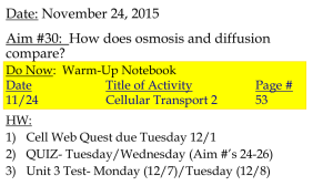 How does osmosis and diffusion compare?