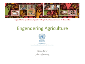 Engendering Agriculture