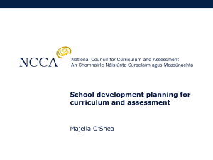 School Development Planning for Curriculum and Assessment