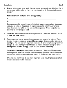 ENERGY STUDY GUIDE