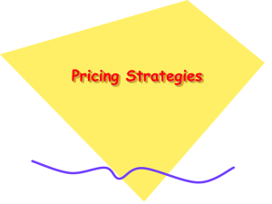 Monopolistic Competition, Oligopoly, And Strategic Pricing