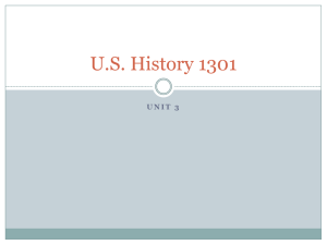 U.S. History 1301