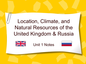UKRussiaLocationClimateNaturalResources
