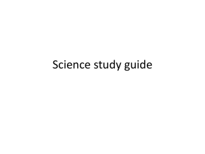 Science study guide