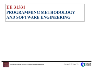 EE 31331 PROGRAMMING METHODOLOGY AND SOFTWARE