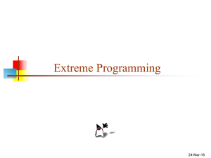 Extreme Programming - the Department of Computer and