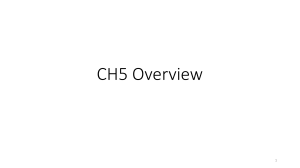 CH5 Overview