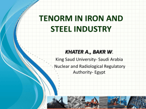 TENORM IN IRON AND STEEL INDUSTRY presentation NORM