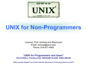 CHAPTER 1 UNIX for Non