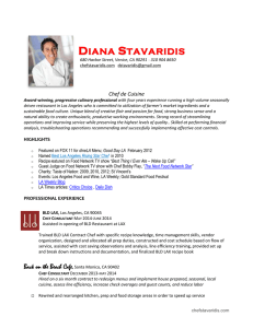 View / Chef D's Resume