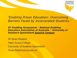 Overcoming Barriers Faced by Incarcerated Students