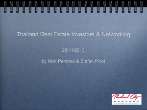 Thailand Real Estate Investors & Networking 28/11/2013 by Nick