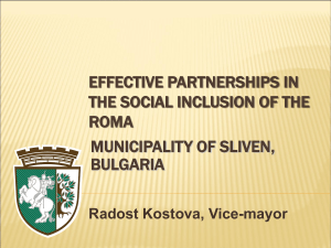 Effective partnerships in the social inclusion of the Roma