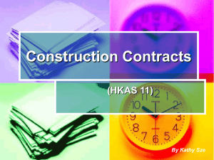 HKAS 11 Construction Contracts