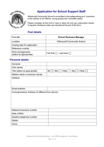 Job application form - Hampshire County Council