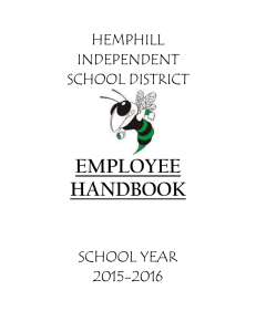 Handbook - Hemphill Independent School District