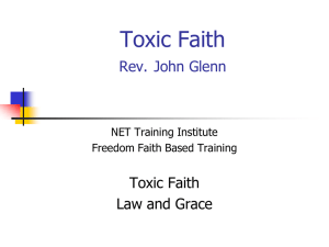 Toxic Faith - City Vision University