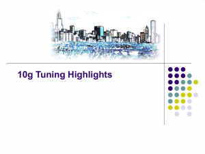 10g Tuning Highlights  - Ardent Performance Computing