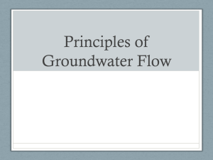 Principles of Groundwater Flow