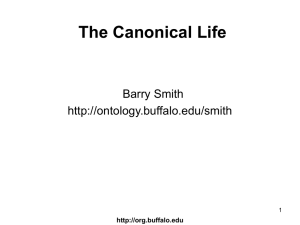 The_Canonical_Life_O.. - Buffalo Ontology Site