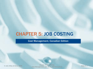 Flow of Costs in Job Costing