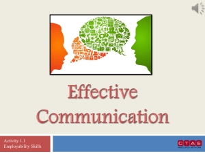 Effective Communication Presentation