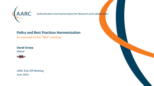Policy and Best Practices