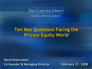 Ten Key Questions Facing the Private Equity